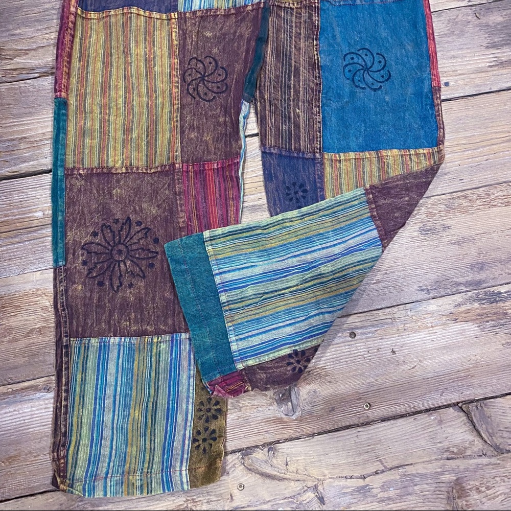Boho Hippie patchwork pants - Picture 4 of 6